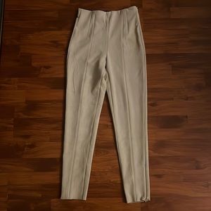 ZARA Cream Suede Pants